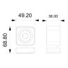 ROZBALENÉ - IMMAX NEO LITE SMART Security vnitřní kamera LITTLE CUBE, Wi-Fi 2,4GHz, 3MP, ONVIF, TUYA
