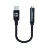 Swissten Audio Adaptér Textile Usb-C/Jack (Samice) 0,15 M Černý