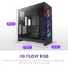 NZXT skříň H9 Flow ARGB dvoukomorová ATX / 3xRGB 140 mm / 1x 120mm fan / prosklená / černá