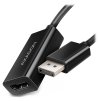 AXAGON adaptér DP na HDMI / RVD-HI20N / 4K/60Hz / HDCP 2.2 / 0,15m / černý