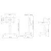POŠKOZENÝ OBAL - Neomounts  PLASMA-M2500TSILVER / Motorised Mobile Floor Stand (90° tilt) - VESA 200x200 up to 800x600 / Silver