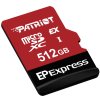 PATRIOT EP Express MircoSD Card 512GB / UHS-I / U3 / CL10 / R:800 / W:600MB/s / Vhodné pro Nintendo Switch 2