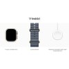 Apple Watch Ultra 3 49mm Přírodní titan s ocelově modrým oceánským řemínkem