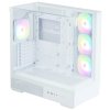 Zalman skříň P40 Prism Plus / midT / 4x120mm ARGB fan / 2xUSB 3.0 / USB-C / panoramatická / bílá