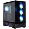 Zalman skříň P40 DS / ATX / 4x120mm ARGB fan / 2xUSB 3.0 / USB-C / displej / panoramatická / černá