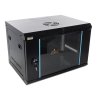 RWA654-B skříň 6U / 19” RACK, nástěnná, černá, 540x400