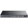 TP-Link ES228GMP, Omada 28-Port Gigabit Easy Managed Switch, 2x GLAN, 24x GLAN PoE+, 2x SFP, 384W PoE budget, 1U