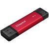 KINGSTON Dual Portable SSD 2TB SSD / externí SSD / USB type A + C / USB 3.2 Gen 2x2 / černo-červený