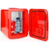 NEDIS Melissa přenosná mini lednička/ objem 4 litry/ chlazení 8 - 18 °C/ AC 100 - 240 V / 12 V/ spotřeba 48 W/ červená