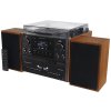 ROZBALENÉ - Soundmaster Elite line MCD5600BR/ Gramofon/ CD/ 2x kazeta/ BT/ DAB+/ MP3/ 2x5W/ Hnědo-černá