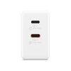 Lenovo Dual USB-C 65W GaN Charger, white