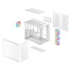 DEEPCOOL skříň CG530U 4F / ATX / 4x120mm ARGB / 2xUSB / USB-C / zaoblené sklo / panoramatická / bílá