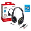POŠKOZENÝ OBAL - GENIUS headset HS-400A, 2x 3,5 jack, redukce na single jack
