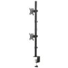 Neomounts FPMA-D550DVBLACK/Držák displeje/na stůl/10-32"/svorka/VESA 100X100/nosn. 2x6kg/2 displeje vert/černý
