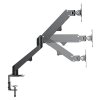 Neomounts DS70-700BL2/Držák displeje/na stůl/17-27"/svorka/VESA 100X100/nosn. 2x7kg/plynový píst/2 displeje/černý