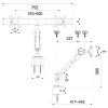 Neomounts FPMA-D940D / Flat Screen Desk Mount (clamp) / Silver