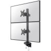 Neomounts FPMA-D960DVBLACKPLUS/Držák zakřiv. displeje/na stůl/17-49"/svorka/VESA 100X100/nosn. 2x15kg/2 displeje vert./č