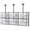 Neomounts Pro  NMPRO-C32 / Flat Screen Ceiling Mount - 3x2 (3 x horizontal/2 x vertical) - box 1/2 / Black/silver