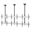 Neomounts Pro  NMPRO-C32 / Flat Screen Ceiling Mount - 3x2 (3 x horizontal/2 x vertical) - box 1/2 / Black/silver