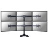 Neomounts FPMA-D700DD6/Držák displeje/na stůl/10-27"/stojan+průchodka/VESA 100X100/nosn. 6x8kg/6 displejů/černý