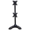 Neomounts FPMA-D700DDV/Držák displeje/na stůl/10-27"/stojan+průchodka/VESA 100X100/nosn. 2x6kg/2 displeje vert/černý