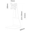 Neomounts FPMA-D850BLACK /Držák displeje/na stůl/10-27"/stojan/VESA 100X100/nosn. 10kg/1 displej/černý
