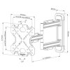 Neomounts Select  WL40S-850BL12 / Screen Wall Mount (full motion, 3 pivots, VESA 200x200) / Black