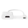 NEDIS redukční kabel s adaptérem/ USB-C zástrčka – HDMI zásuvka/ bílý/ plastový sáček/ 20cm