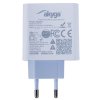 TRX Akyga AK-CH-14 USB nabíječka 220V/ 5-20V/ 45W/ USB-C + USB-A/ PD 3.0/ QC 3.0/ AFC/ FCP/ Apple 2.4A/ PPS/ bílá