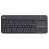 Logitech klávesnice K400 Plus/ Bezdrátová/ 2.4GHz/ Touchpad/ USB přijímač/ CZ/ Černá