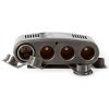 NEDIS univerzální DC/DC napájecí adaptér/ auto adaptér/ 120 W/ 4.0 A/ 4x 12 V DC zásuvka/ USB/ černý