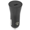 NEDIS nabíječka do auta/ 20 W/ 12 - 24 V DC/ 3.0 A/ USB-C/ automatická volba napětí/ černá
