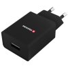Swissten Síťový Adaptér Smart Ic 1X Usb 1A Power + Datový Kabel Usb / Micro Usb 1,2 M Černý