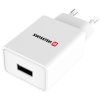Swissten Síťový Adaptér Smart Ic 1X Usb 1A Power + Datový Kabel Usb / Type C 1,2 M Bílý