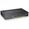 Zyxel GS1920-8HPv2  10 Port Smart Managed Switch 8x Gigabit Copper and 2x Gigabit dual pers., hybird mode, standalone or