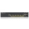 Zyxel GS1920-8HPv2  10 Port Smart Managed Switch 8x Gigabit Copper and 2x Gigabit dual pers., hybird mode, standalone or