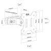 Neomounts FL40-430BL11/Držák displeje/na sloup,tyč 28-60 mm/17-32"/sklopný/1 čep/VESA 100X100/nosn. 8kg/černý