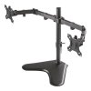 Neomounts FPMA-D550DDBLACK/Držák displeje/na stůl/10-32"/stojan/VESA 100X100/nosn. 2x8kg/2 displeje/černý