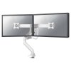 Neomounts DS75-450WH2 /Držák displeje/na stůl/17-32"/svorka+průchodka/VESA 100X100/nosn.2x8kg/plyn. píst/2 displeje/bílý