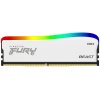 KINGSTON FURY Beast RGB 16GB DDR4 3600MT/s / CL17 / DIMM / Bílá / Kit 2x 8GB