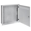 Solarix rozvaděč SOHO LC-18 do zdi s lištami 2U, 4U a 11U, 550x550x150mm, šedá RAL7035, s rámečkem k zazdění