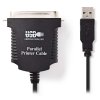 NEDIS kabel USB 2.0 k tiskárně/ zástrčka USB-A - zástrčka Centronics 36-pinová/ černý/ 2m