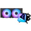 OPRAVENÉ - MSI vodní chladič CPU MAG CORELIQUID C240/ 2x ARGB 120 mm fan / podpora LGA1700
