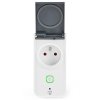 NEDIS Wi-Fi chytrá zásuvka/ venkovní/ monitor napájení/ 16A/ francouzský typ E/ IP44/ Android/ iOS/ Nedis® SmartLife