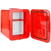NEDIS přenosná mini lednička/ objem 4 litry/ rozsah chlazení 8 - 18 °C/ AC 100 - 240 V / 12 V/ spotřeba 50 W/ červená