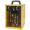 NEDIS průmyslový horkovzdušný ventilátor/ termostat/ spotřeba 2000 W/ 2 nastavení teploty/ IP24/ integ. úchyty/ žlutý