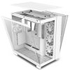 NZXT skříň H9 Flow dvoukomorová ATX / 4x120mm fan / až 10xfan / perforovaný top / proskl. bočnice, front / bílá