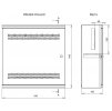 Solarix rozvaděč LC-18 LITE s lištami 3U a 4U, 540x540x180mm, šedý RAL7035