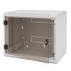 Triton 19' rozvaděč jednodílný 12U/395mm vylamovací otvor pro ventilátor RAL7035