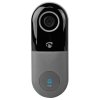 NEDIS Wi-Fi chytrý domovní zvonek s kamerou/ 1280x720/ 1Mpx/ IP53/ ovládání pomocí aplikace/ microSD Slot/ šedý